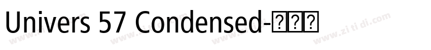 Univers 57 Condensed字体转换